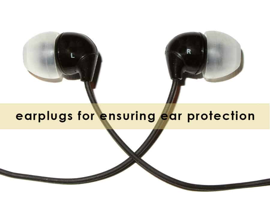 earplugs for ensuring ear protection